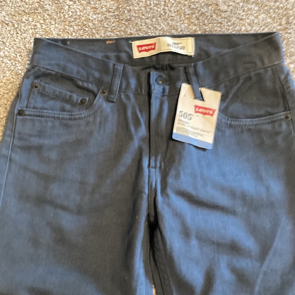 NWT Levi’s 505 straight leg blue jeans, boys size 14 - Picture 2 of 6